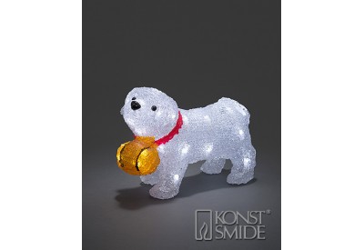 Konstsmide Acrylic St Bernard Dog LED Battery Operated (29 x 20.5cm)